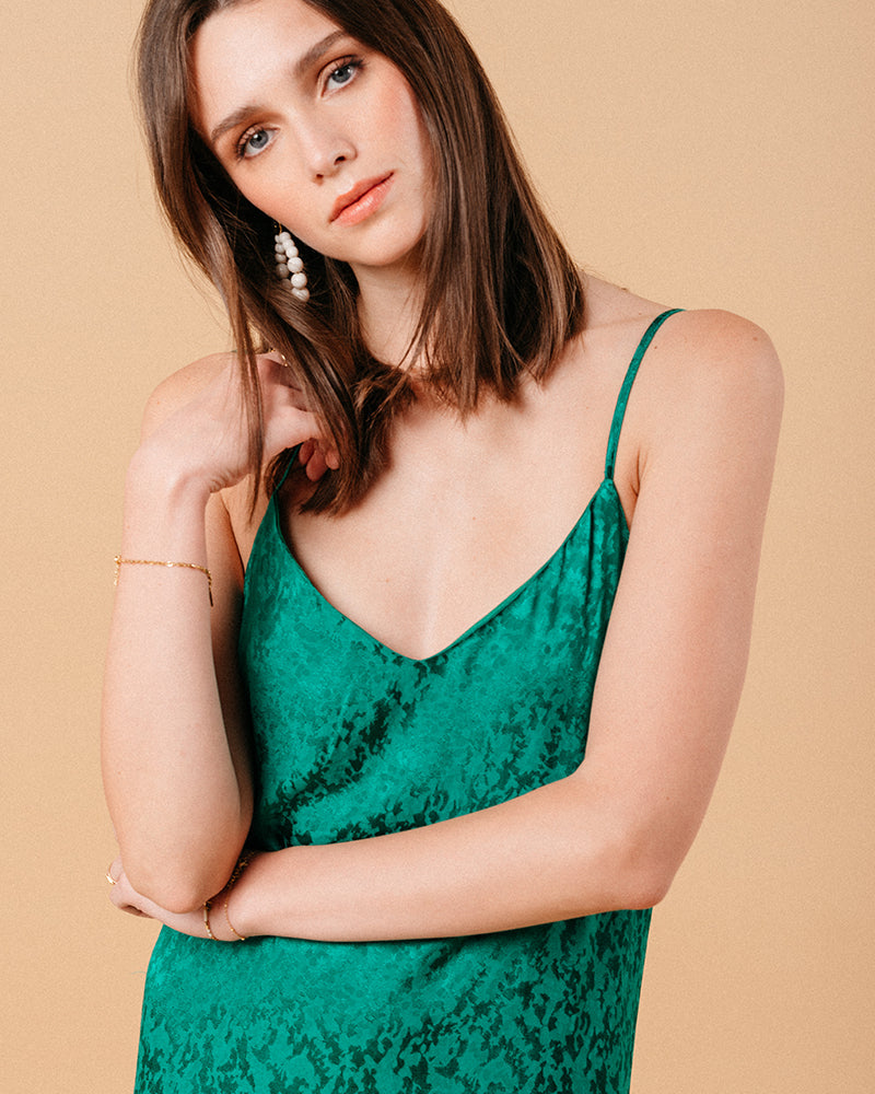 GREEN DRESS MICHAELA GREEN