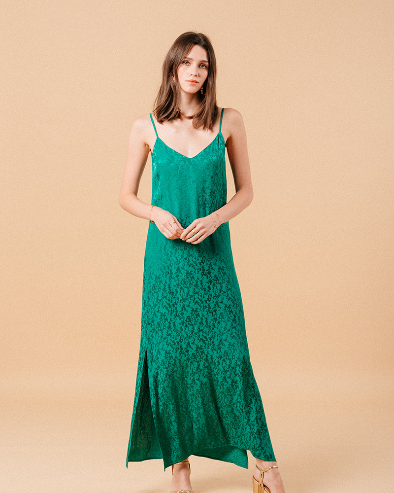 GREEN DRESS MICHAELA GREEN