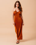 LONG BRICK DRESS MILA BRICK