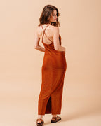 LONG BRICK DRESS MILA BRICK