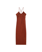 LONG BRICK DRESS MILA BRICK
