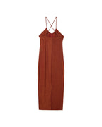 LONG BRICK DRESS MILA BRICK
