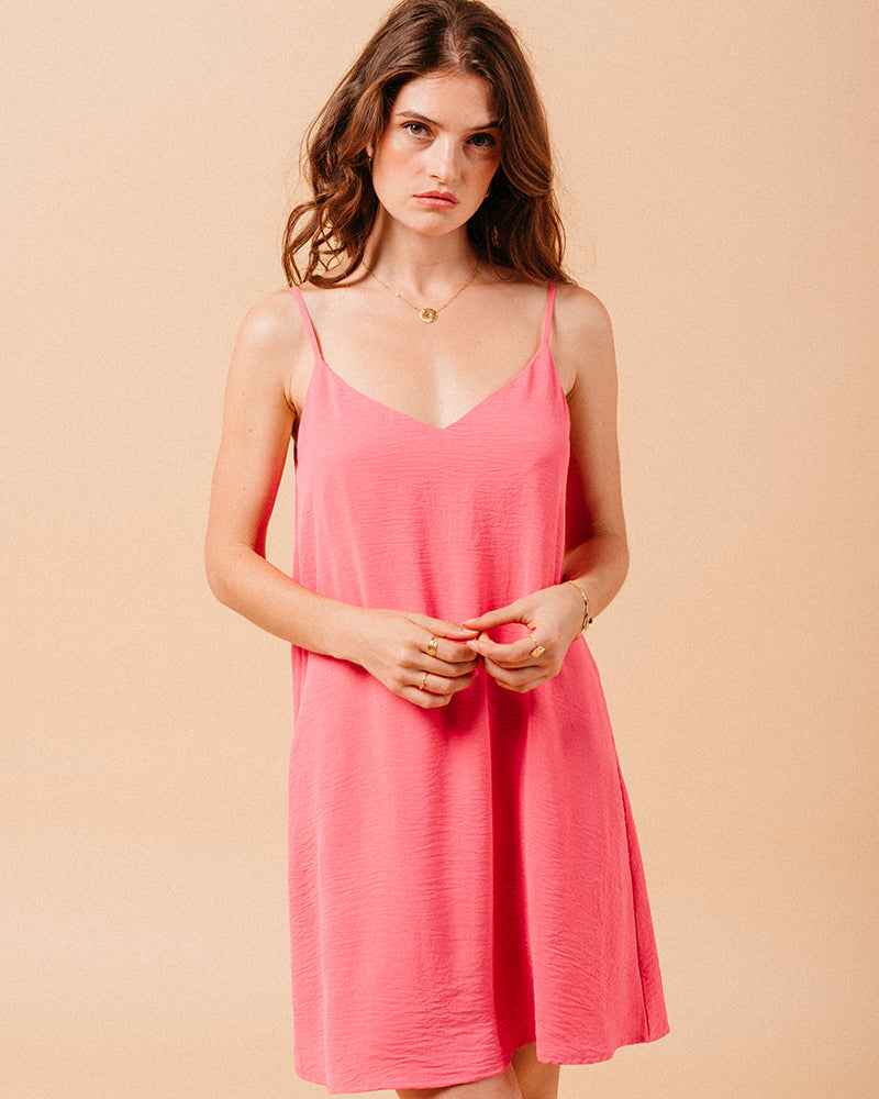VESTIDO FUCSIA MINA FUCSIA