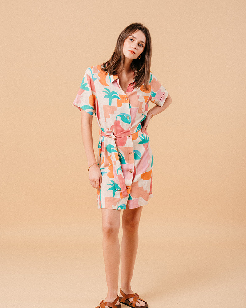 BEIGE DRESS MIRELA BEIGE