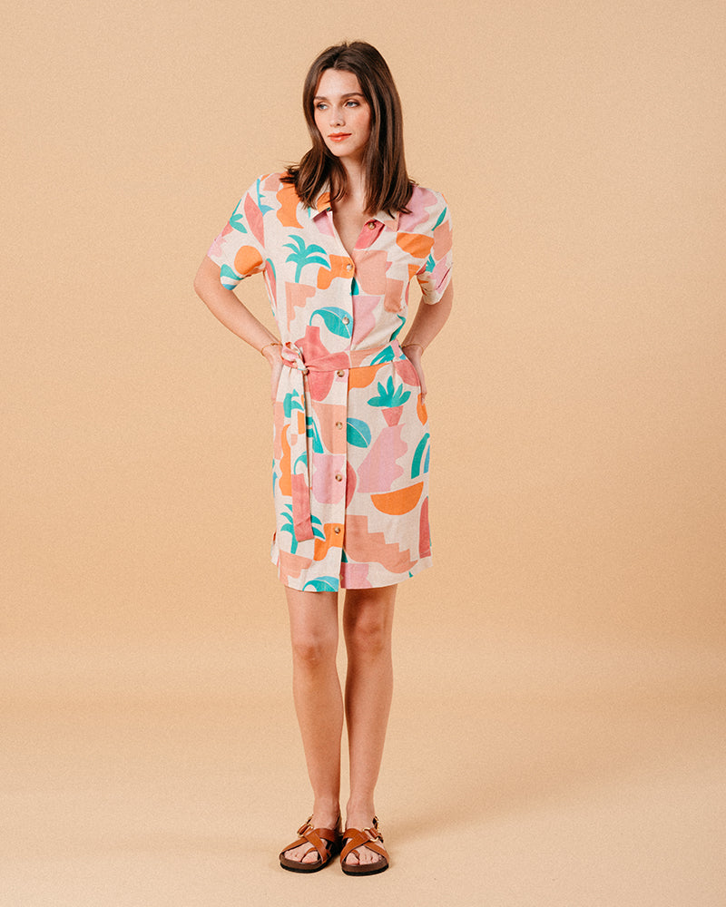BEIGE DRESS MIRELA BEIGE