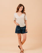 ECRU T-SHIRT MISS ECRU