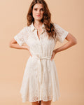 ECRU DRESS MOLIERE ECRU