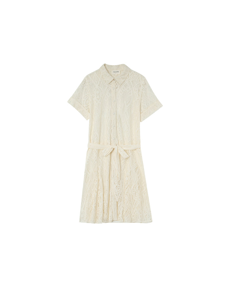 ECRU DRESS MOLIERE ECRU