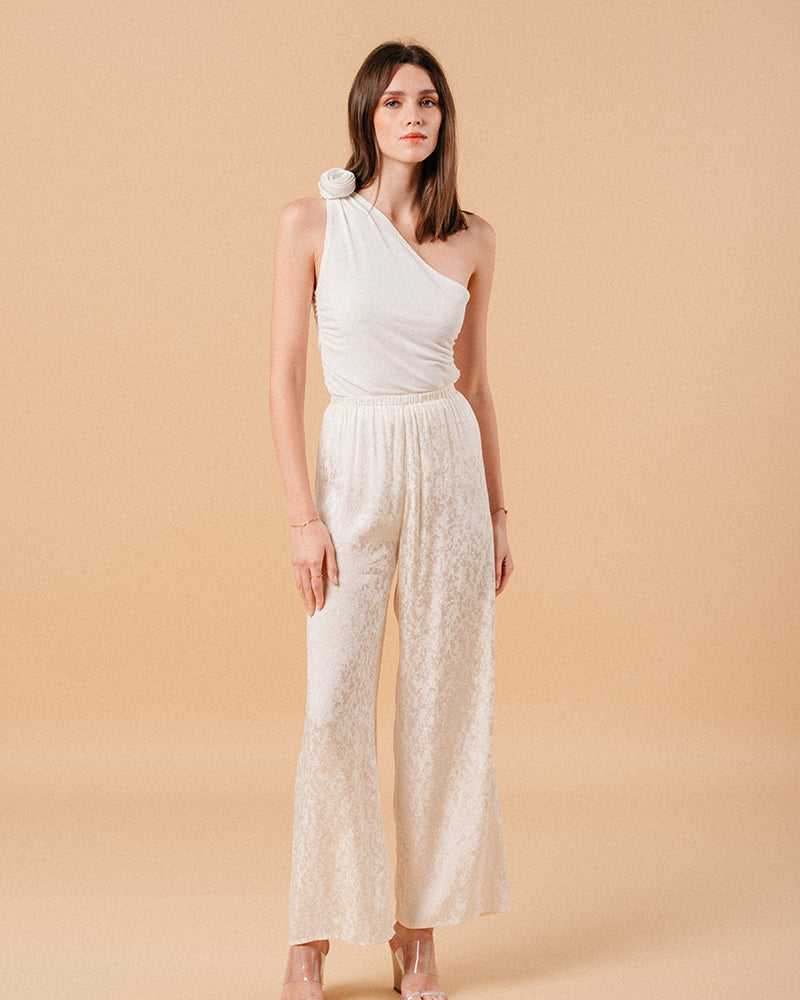 ECRU TROUSERS MONCEAU ECRU