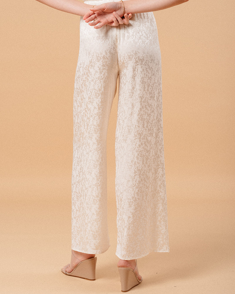 ECRU TROUSERS MONCEAU ECRU