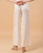 ECRU TROUSERS MONCEAU ECRU