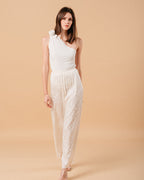 ECRU TROUSERS MONCEAU ECRU