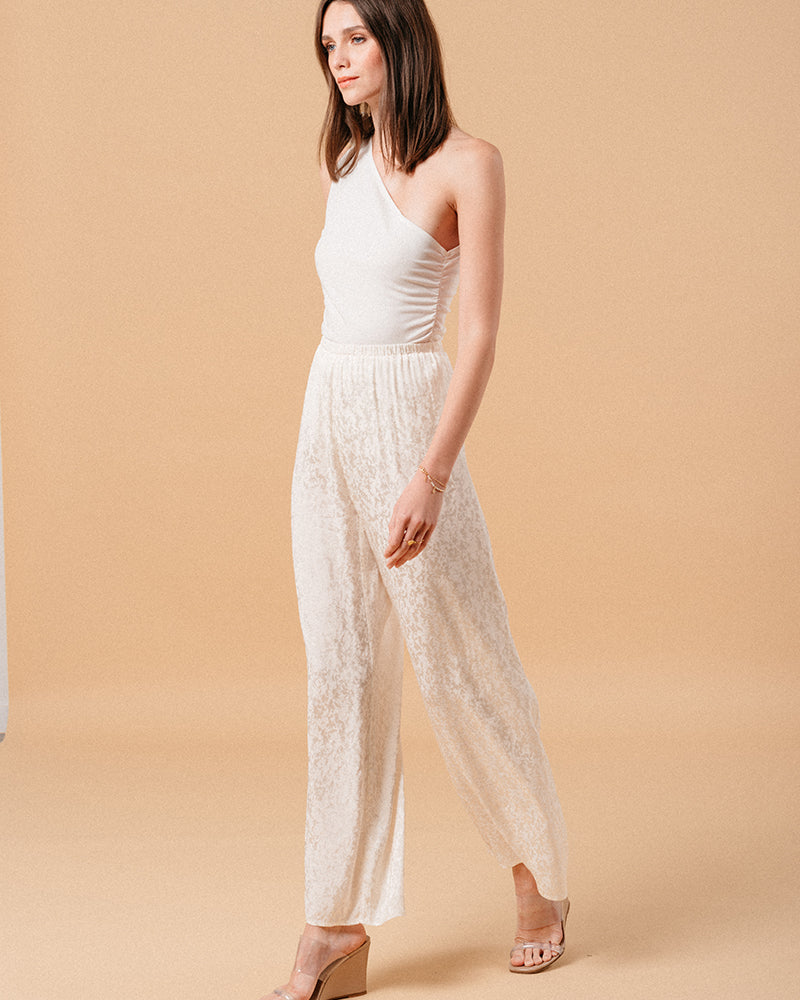 ECRU TROUSERS MONCEAU ECRU