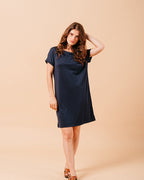 VESTIDO AZUL MARINO MONETTE AZUL MARINO
