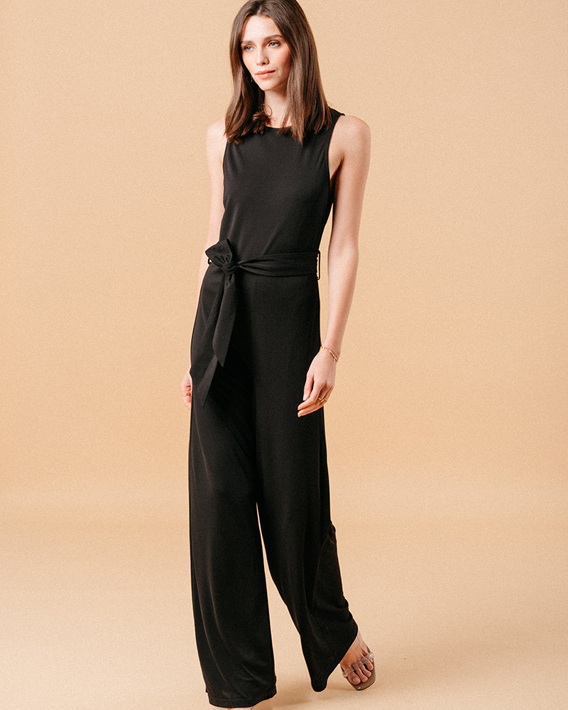 BLACK JUMPSUIT MONTAIGNE BLACK