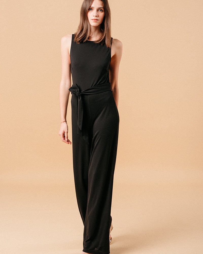 BLACK JUMPSUIT MONTAIGNE BLACK