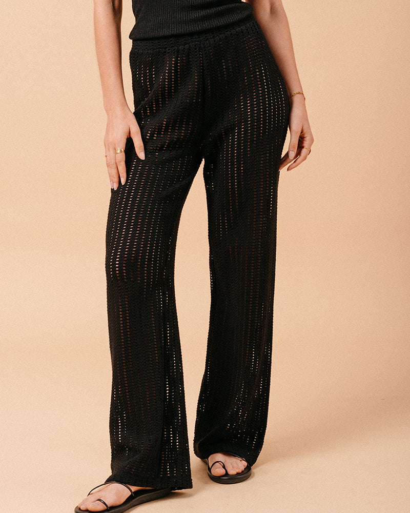 BLACK MORGANE TROUSERS BLACK