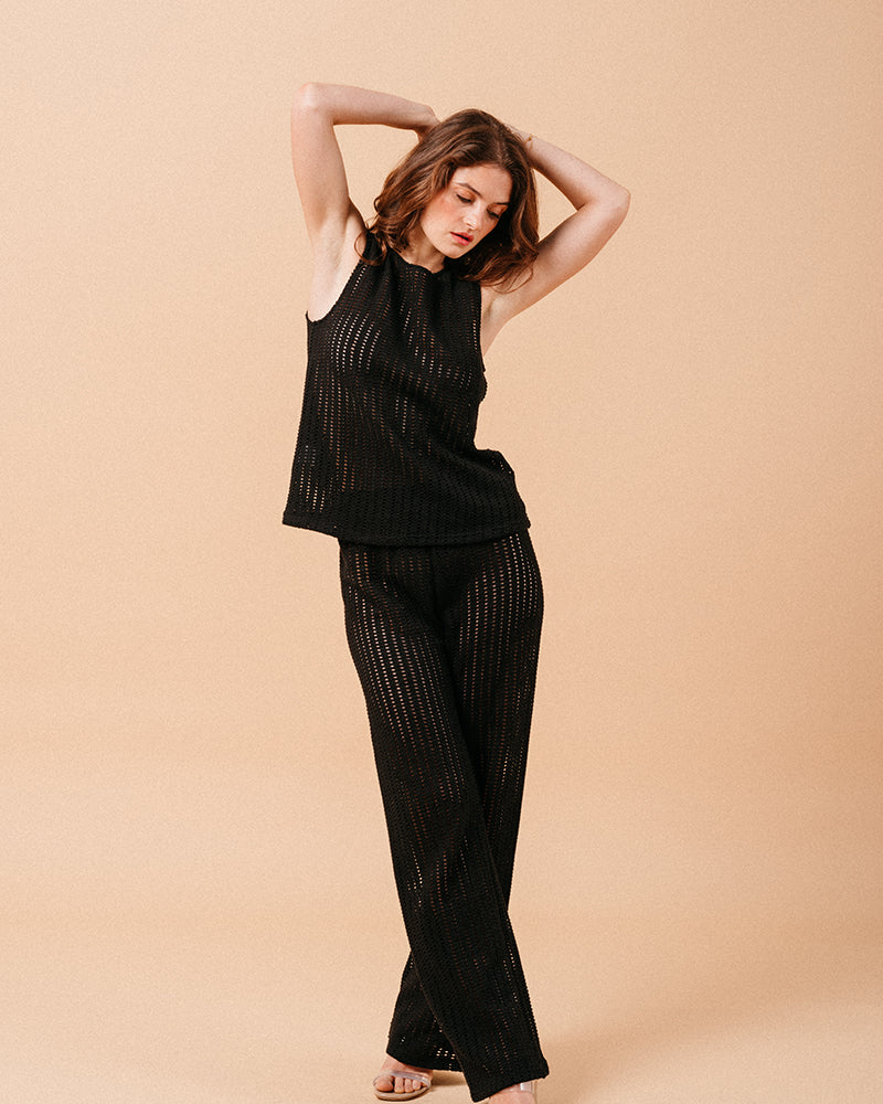 BLACK MORGANE TROUSERS BLACK