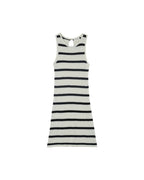 FOAM STRIPE STRIPE DRESS