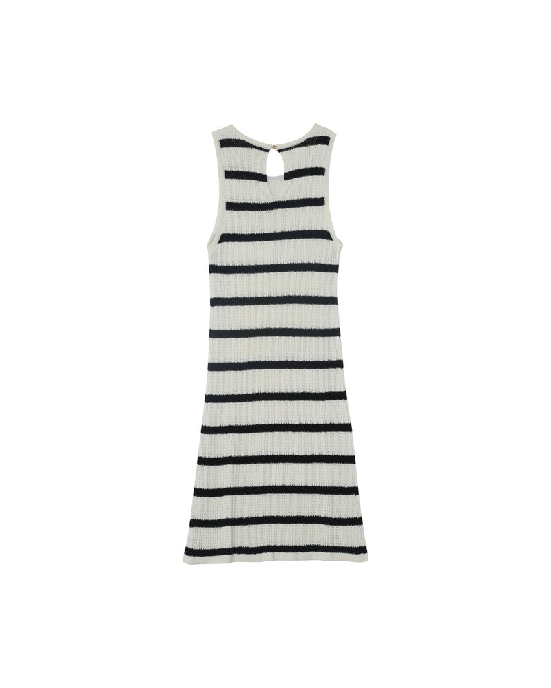 FOAM STRIPE STRIPE DRESS