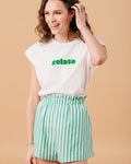 BLACKBERRY GREEN T-SHIRT GREEN