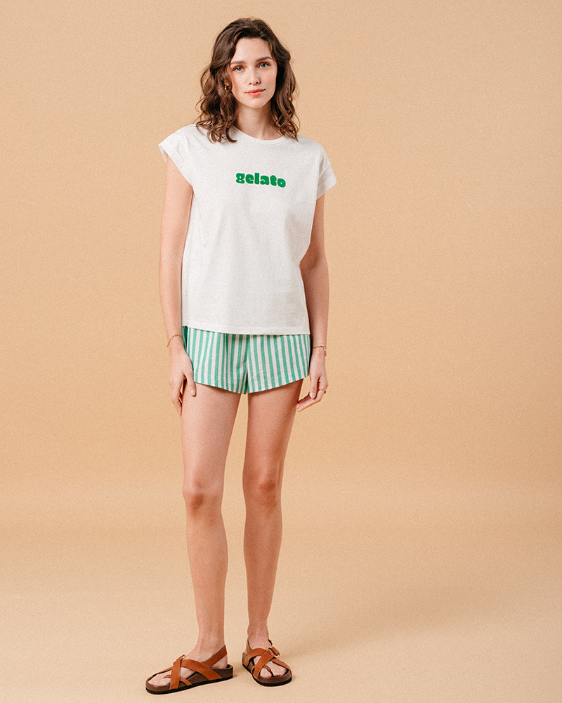 BLACKBERRY GREEN T-SHIRT GREEN