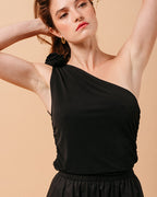 BLACK MYROSE TOP BLACK