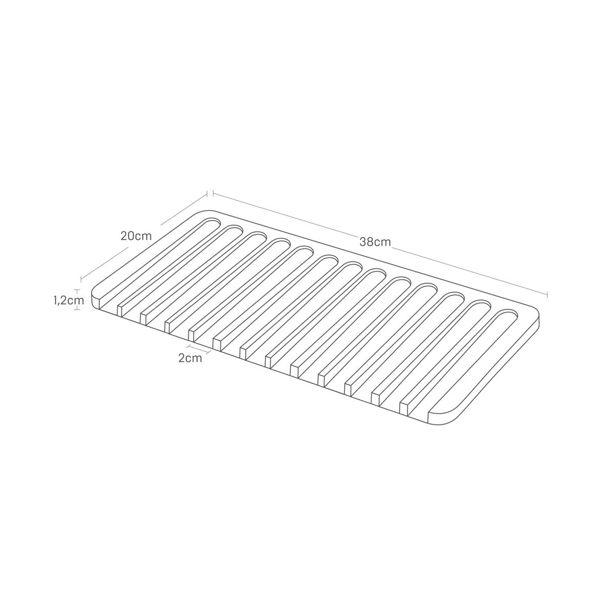 Self-Draining Silicone Tray - Black