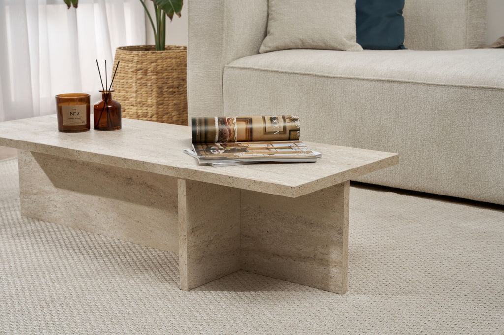 Harbor - Coffee Table - Travertine