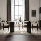 Sabella - Dining Table - Black Wood