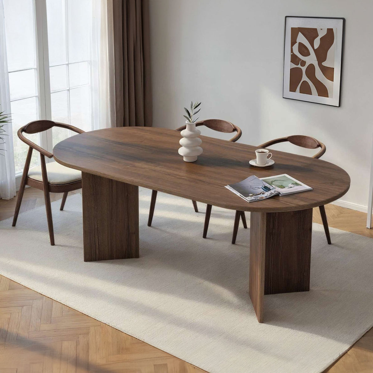 Sabella - Tavolo da Pranzo - Venezia Walnut