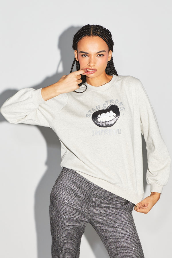 La sudadera gris Eddie "Stay Strong"