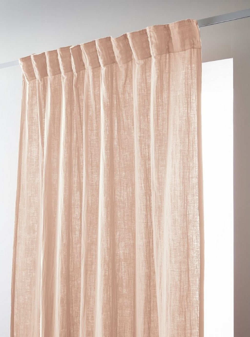 Gaïa - Gathering Tape Curtain - Plain Double Cotton Gauze - Marshmallow