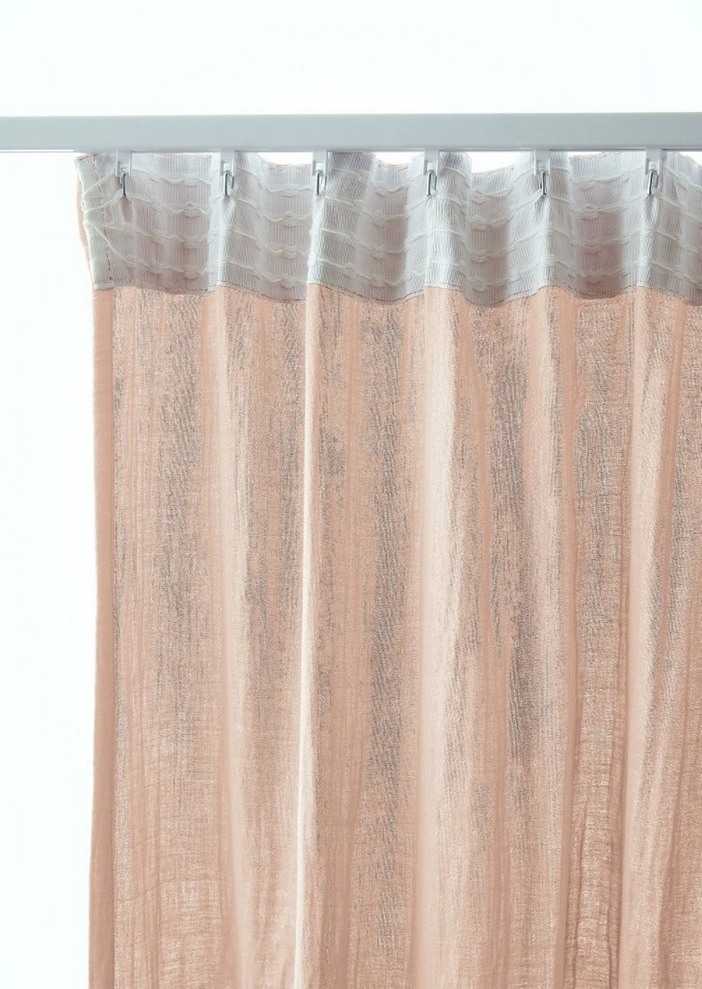 Gaïa - Gathering Tape Curtain - Plain Double Cotton Gauze - Marshmallow