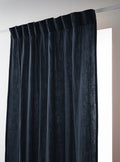 Gaïa - Gathering Tape Curtain - Plain Double Cotton Gauze - Midnight