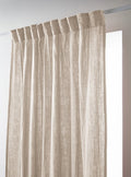 Gaïa - Rideau Galon Fronceur - Double Gaze De Coton Unie - Pampa