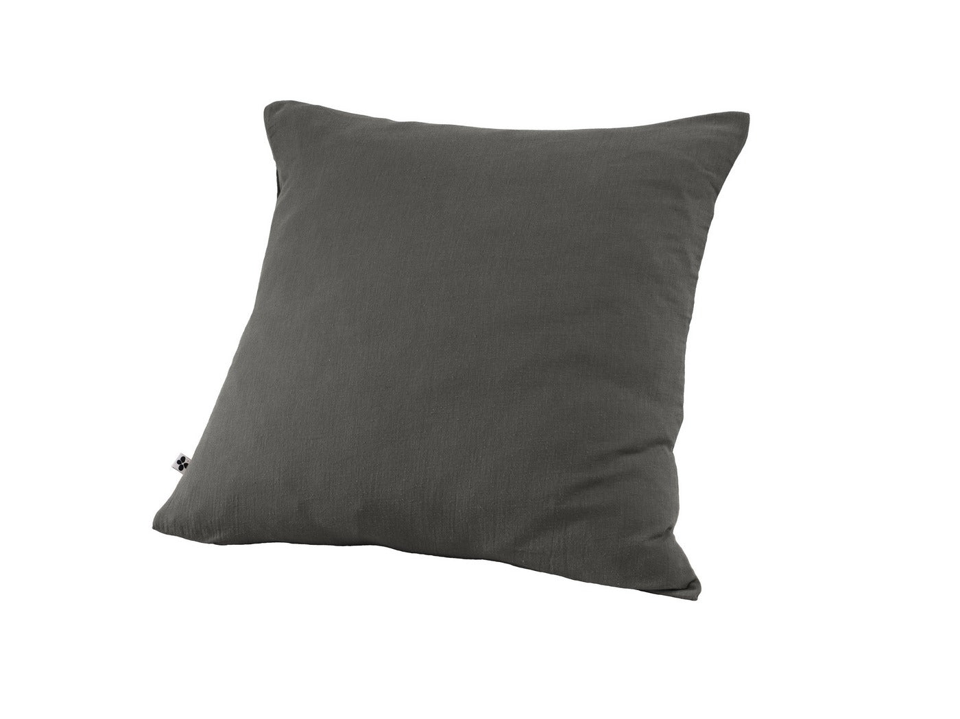 Gaïa - Funda de almohada - Gasa de algodón doble lisa - Granito