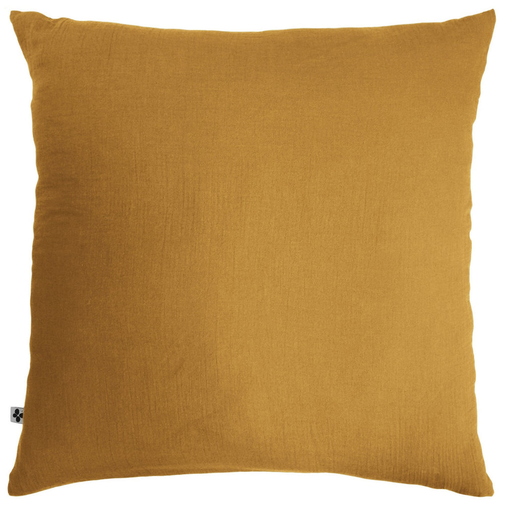 Gaïa - Pillowcase - Plain Double Cotton Gauze - Saffron