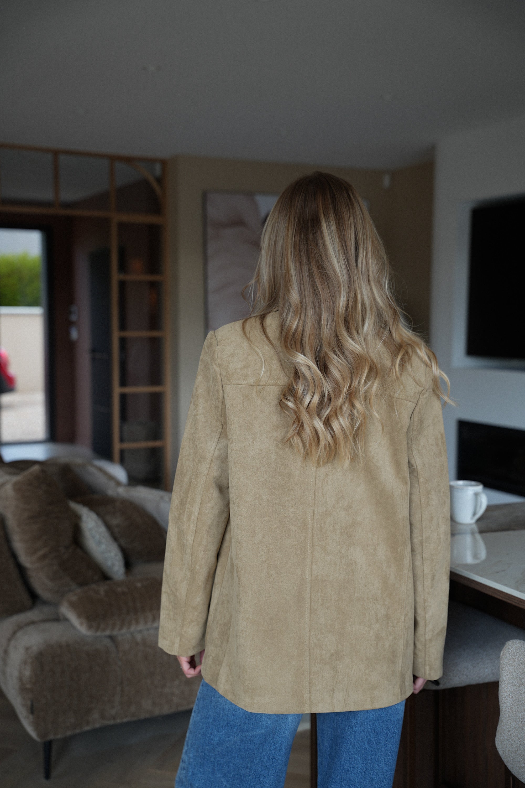 Blazer Suédé Trecy - Beige