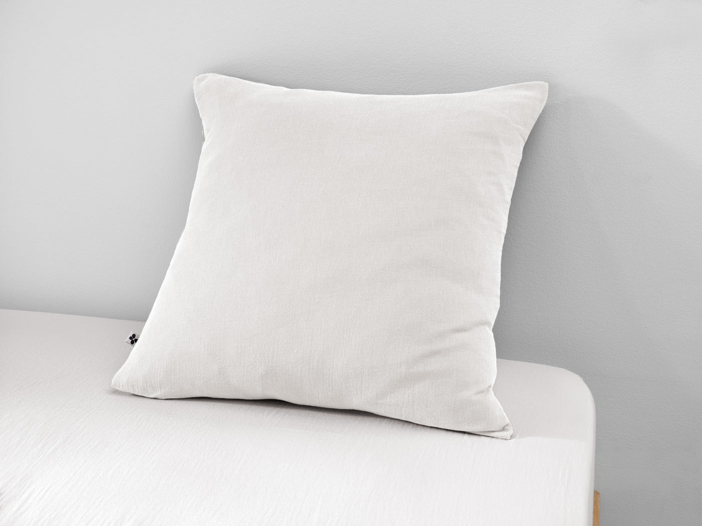 Gaïa - Taie D'Oreiller - Double Gaze De Coton Unie - Chantilly