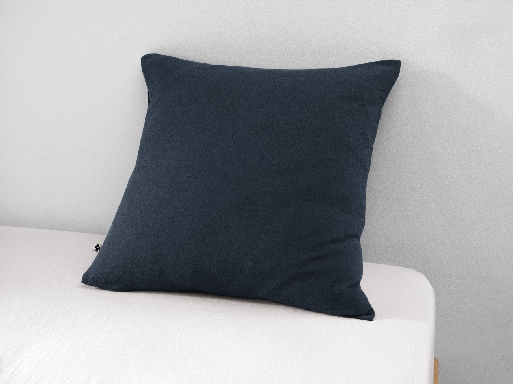 Gaïa - Pillowcase - Plain Double Cotton Gauze - Midnight