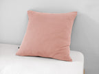 Gaïa - Taie D'Oreiller - Double Gaze De Coton Unie - Rose Pêche