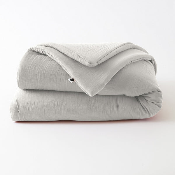 Duvet - Double Gauze Plain Cotton - Gaia - Cloud