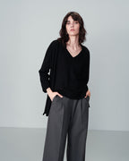 CARDIGAN NOIR NACRE NOIR