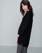 CARDIGAN NOIR NACRE NOIR