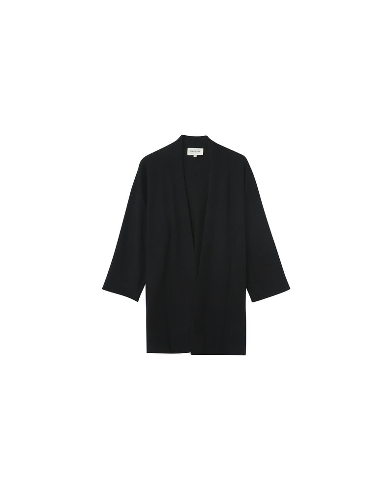 CARDIGAN NOIR NACRE NOIR