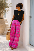 Bandana Trousers - Fuchsia