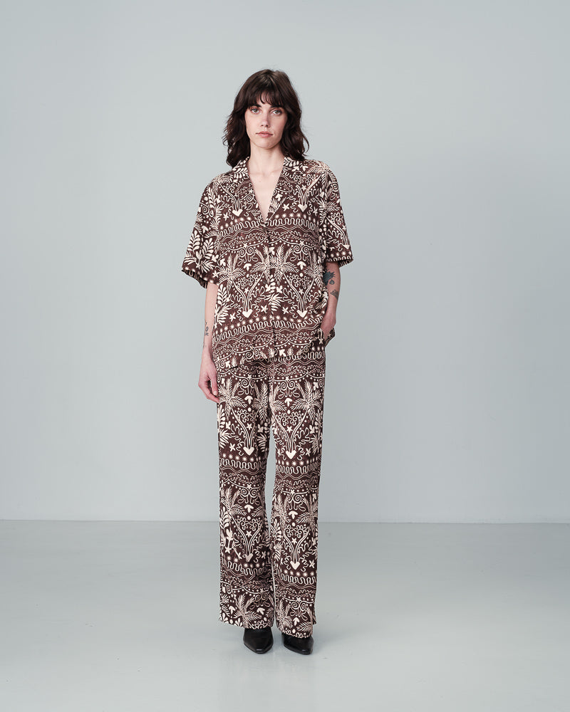 CHEMISE CHOCOLAT NELITA CHOCOLAT