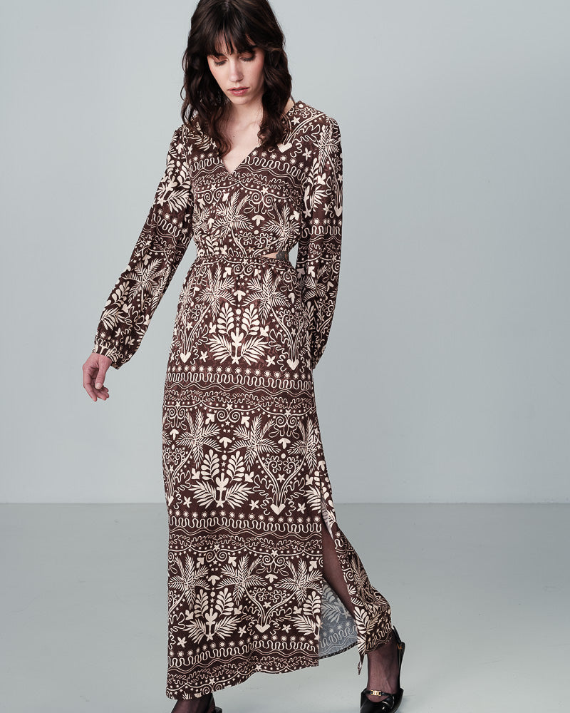 VESTIDO CHOCOLATE NEMESIS CHOCOLATE