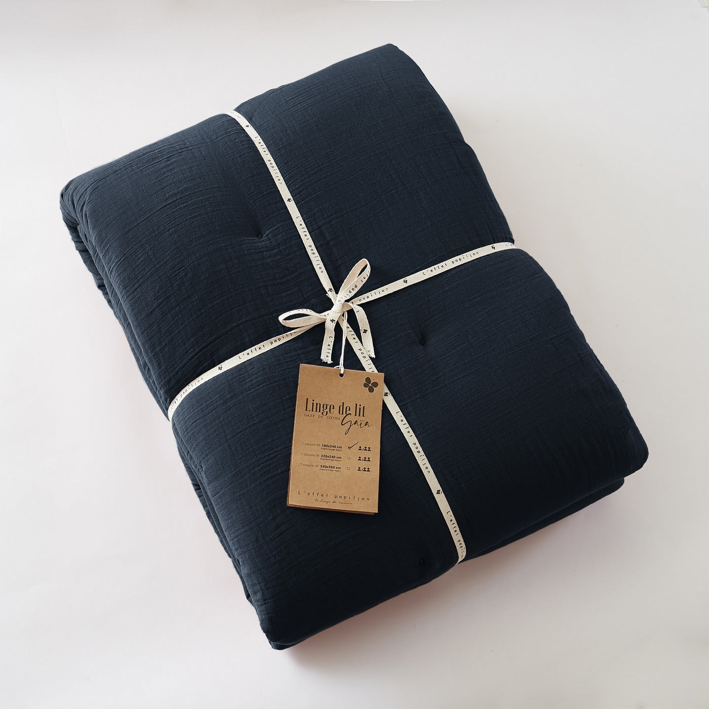 Gaïa - Eiderdown - Plain Double Cotton Gauze - Midnight